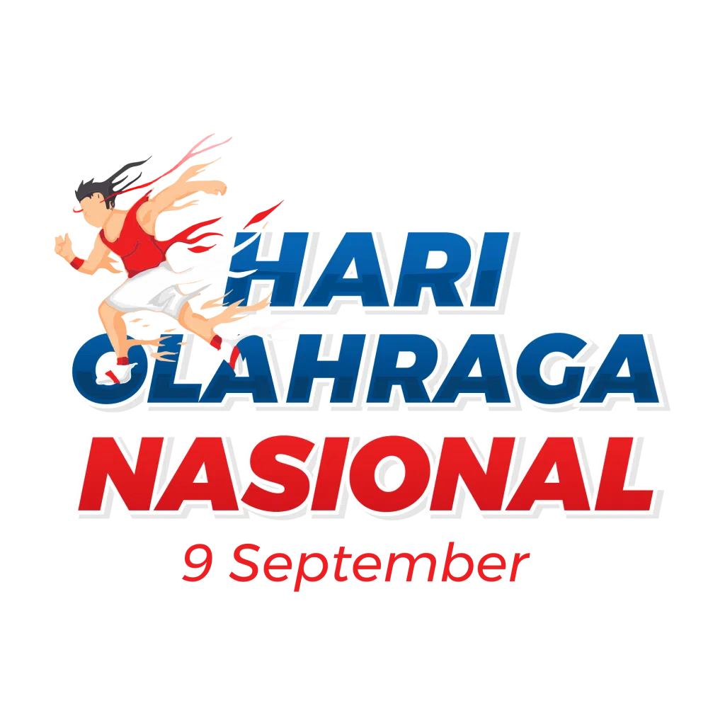 Tema hari olahraa nasional 2025 KMI logo hari olahraga nasional 2025