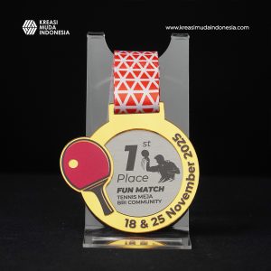Medali Olahraga Fun Match Tennis Meja BRI Community KMI Medali Olahraga Fun Match Tennis Meja BRI Community