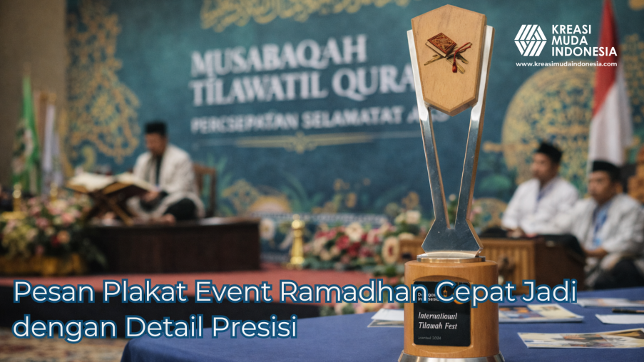 Pesan Plakat Event Ramadhan Cepat Jadi dengan Detail Presisi