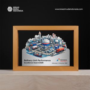 Plakat Miniatur Pabrik Excellence Award KMI Plakat Miniatur Pabrik Excellence Award